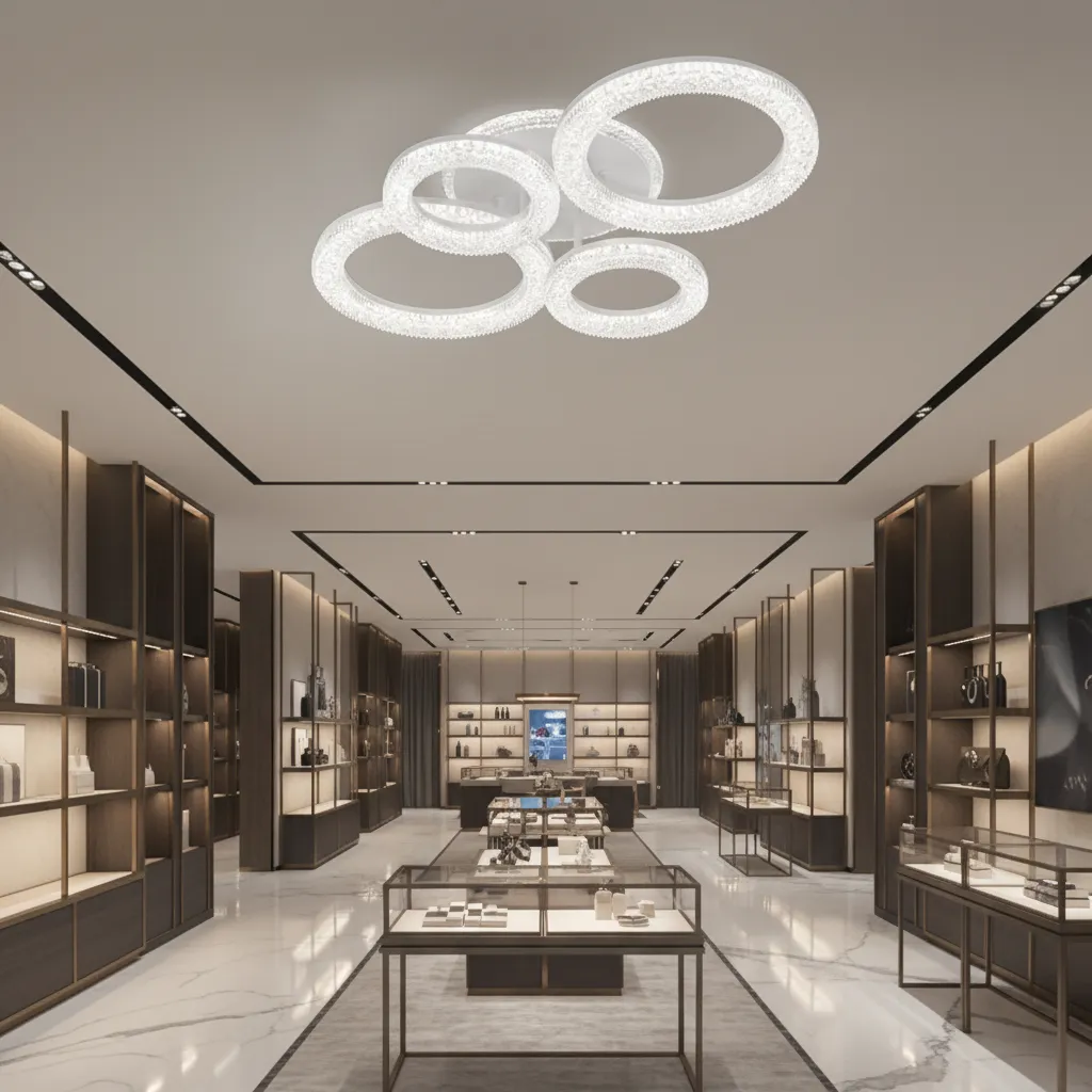 Alessandro Design Linnea lustra LED alba 74W cu telecomanda