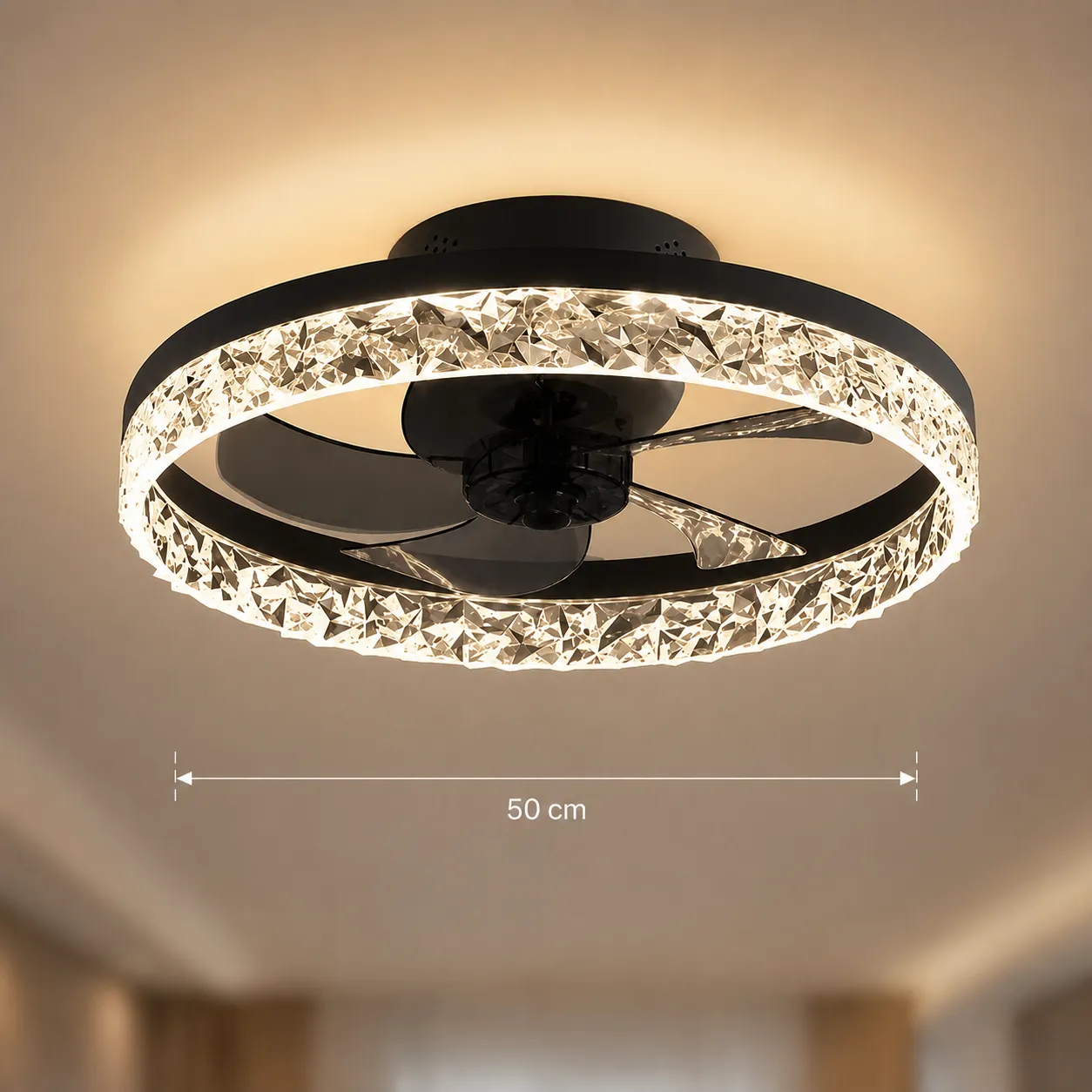 Alessandro Design VEYA lustra LED neagra 38W dimabila