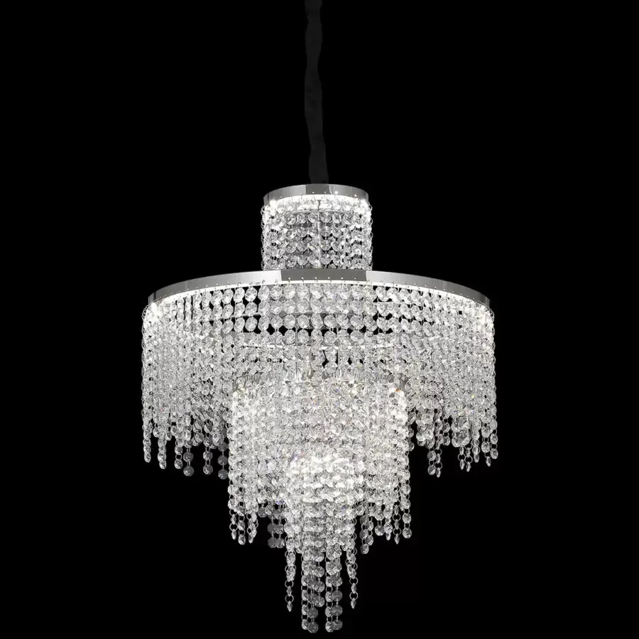 Alessandro Design Oscar candelabru LED argintiu 59W dimabil