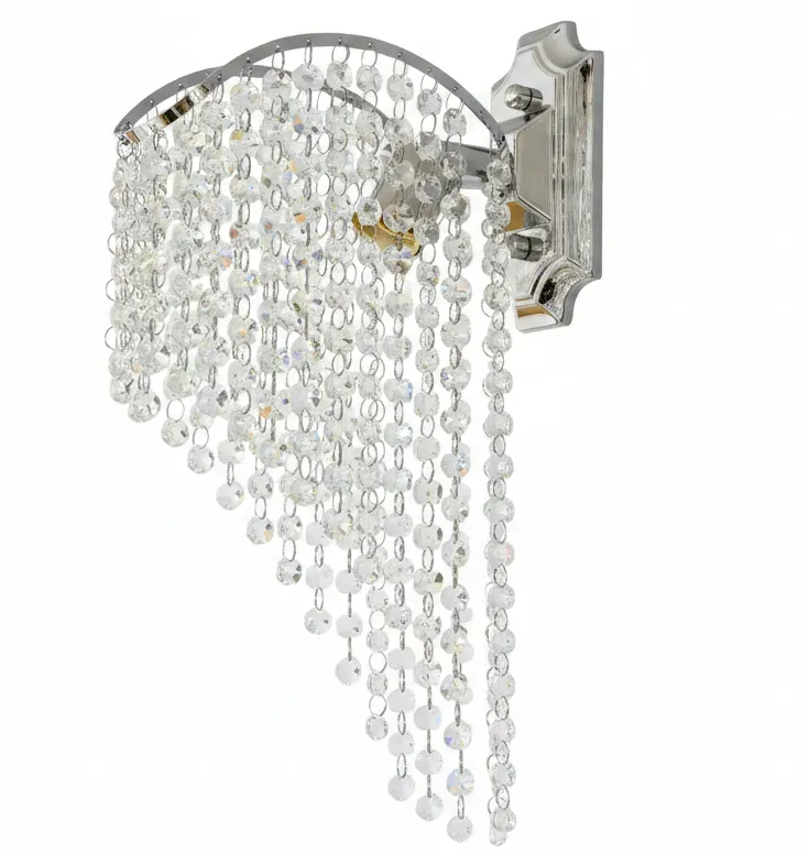 Alessandro Design Ander aplica cristal E14 crom lucios