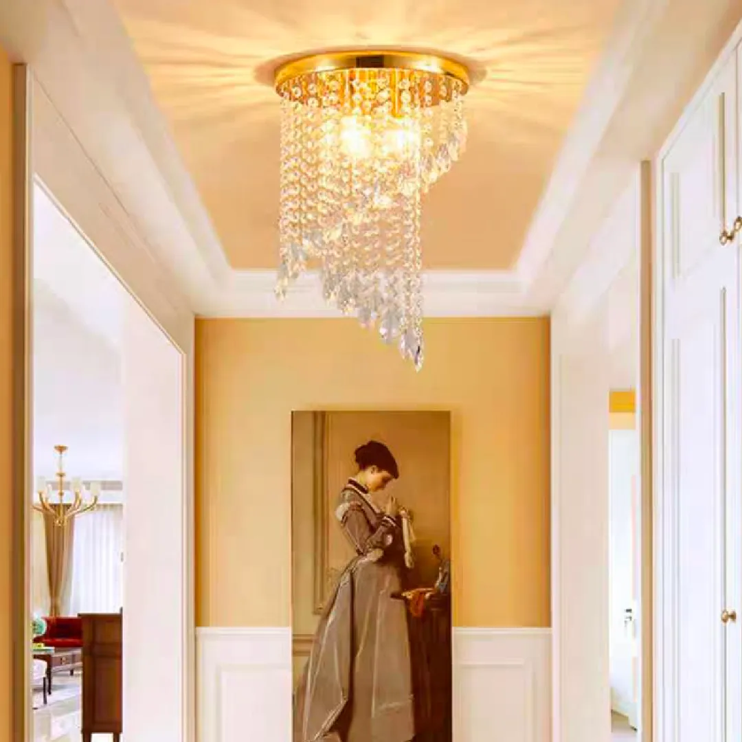 Alessandro Design Linderhof Petito lustra cristal 2xE14 aurie