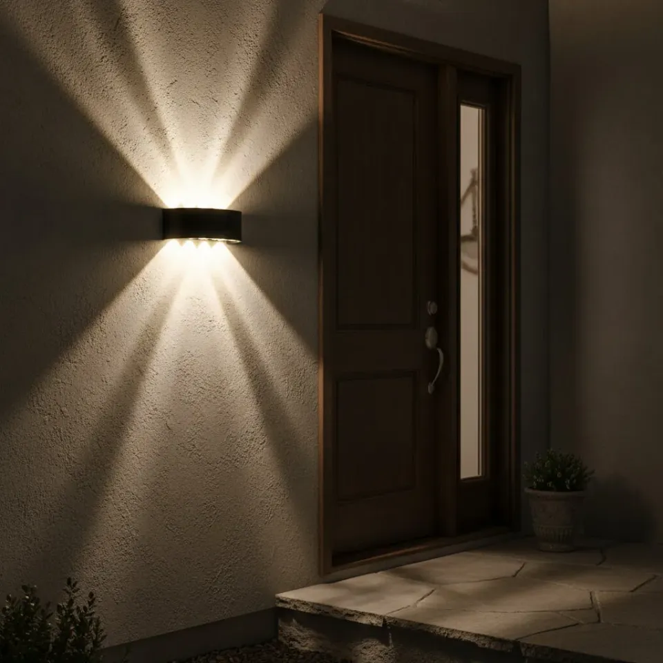 Alessandro Design Ellis aplica LED exterior neagra 8W calda