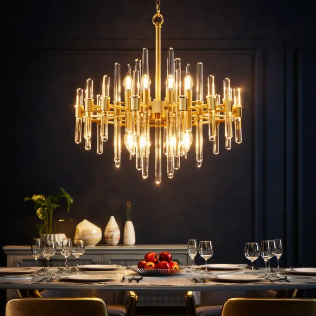Alessandro Design CC850/480GD candelabru cristal 6xE14 auriu