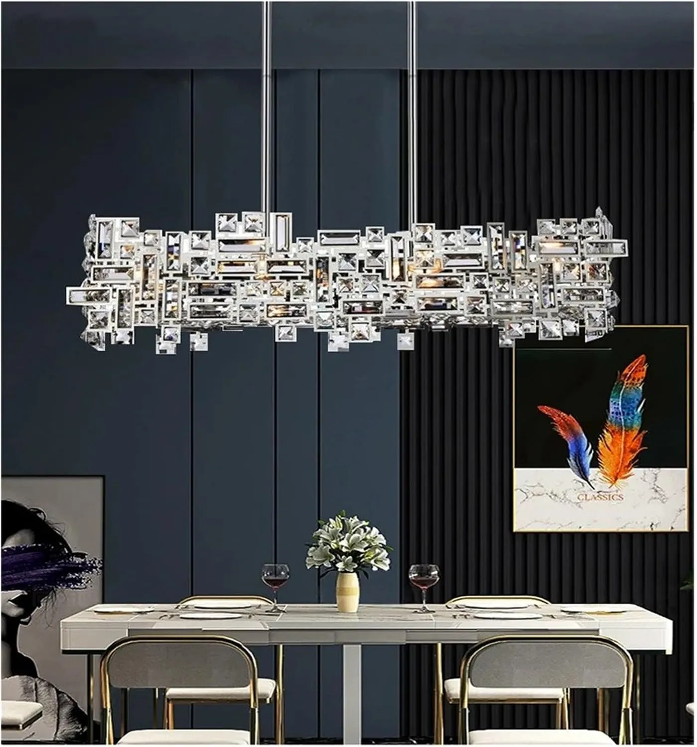 Alessandro Design Nexora Regalis 10xE14 candelabru cristal 78cm