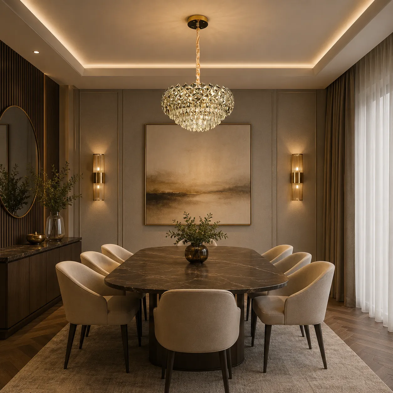 Alessandro Design BANO Eleganza candelabru auriu 7xE14