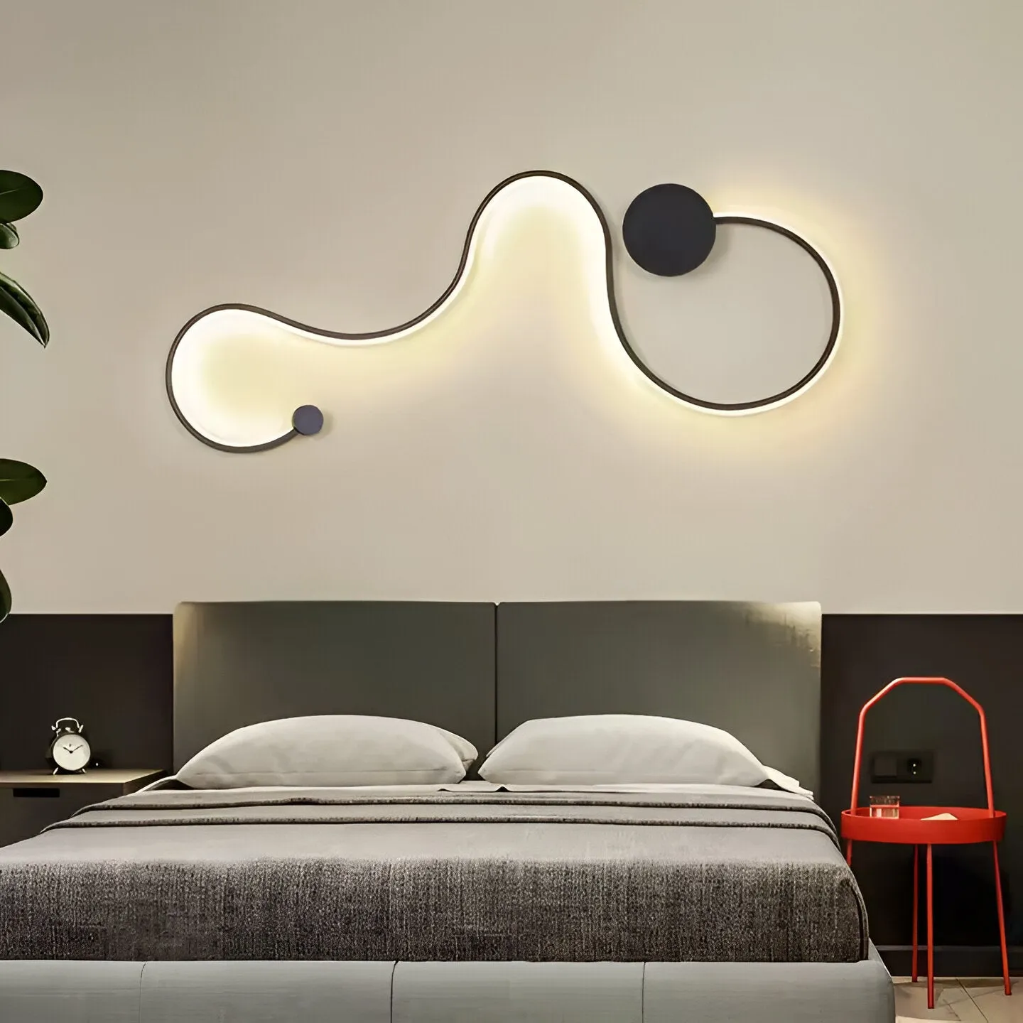 Alessandro Design Delilah 36W aplica LED neagra metal