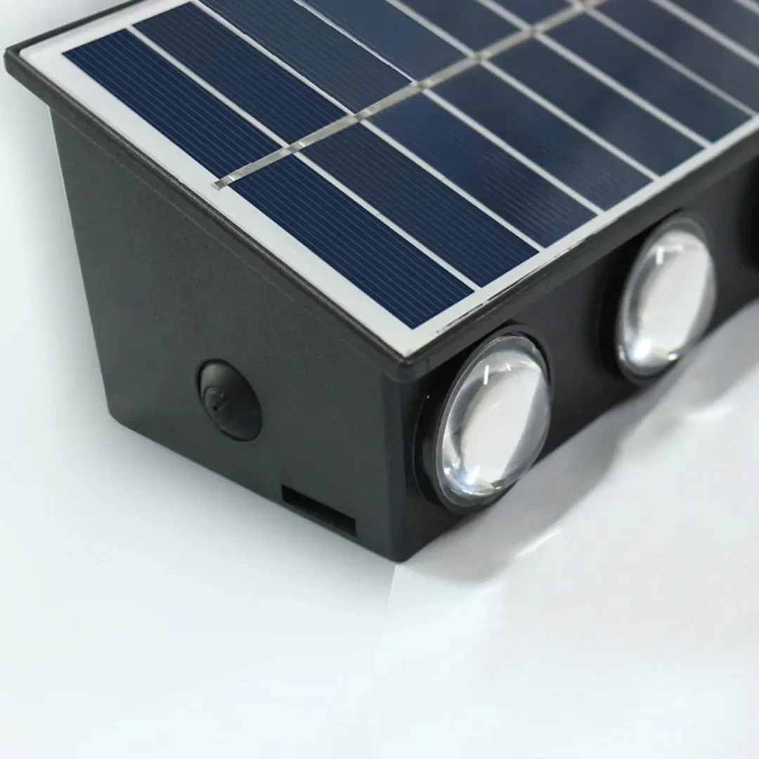 Alessandro Design Solaris aplica exterior LED 6 surse neagra calda