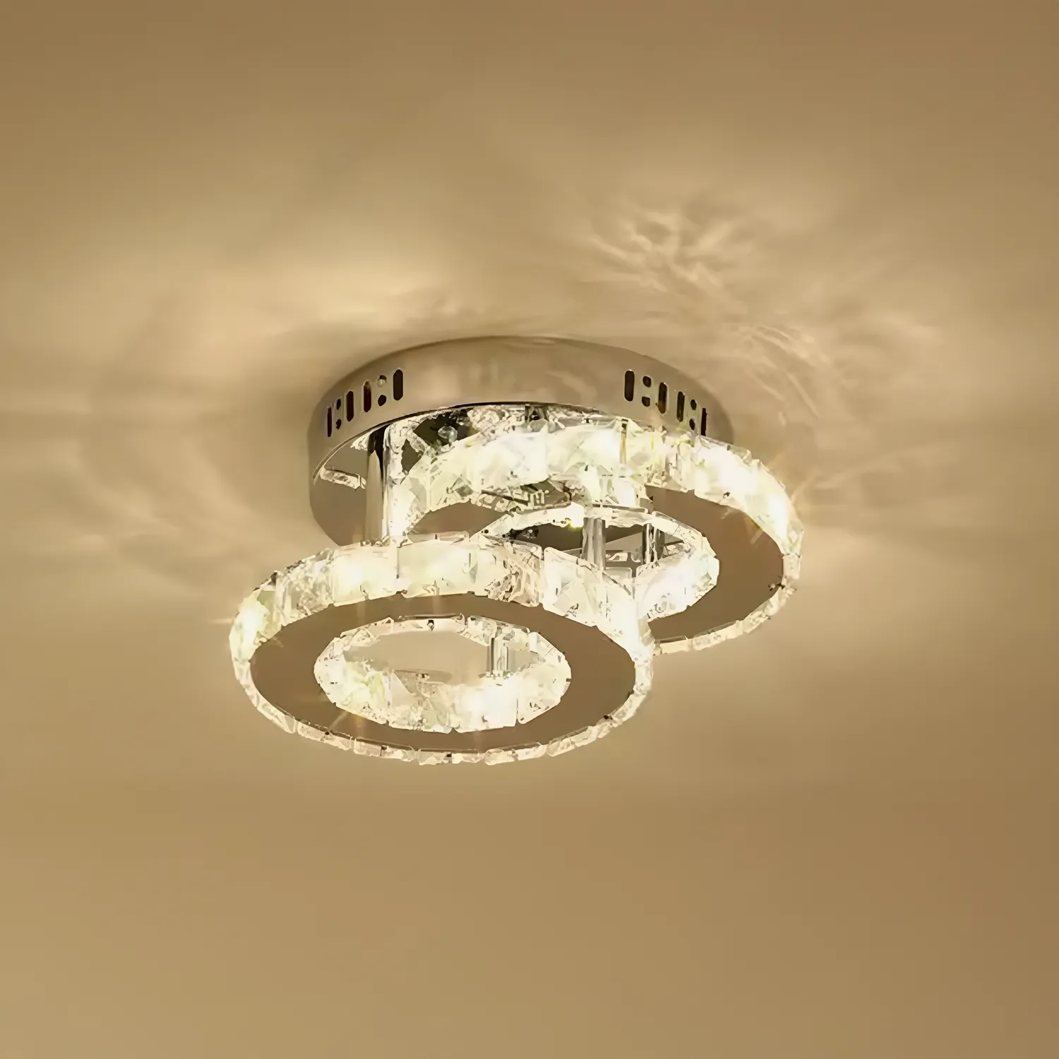 Alessandro Design Royal Rotonda lustra LED 26W 2 inele 3 culori