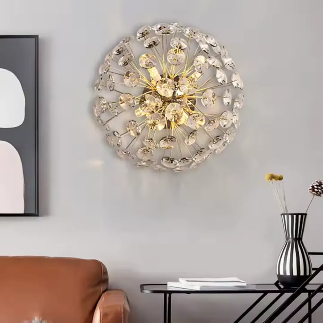 Alessandro Design Khujand candelabru cristal auriu 4xG9 35cm
