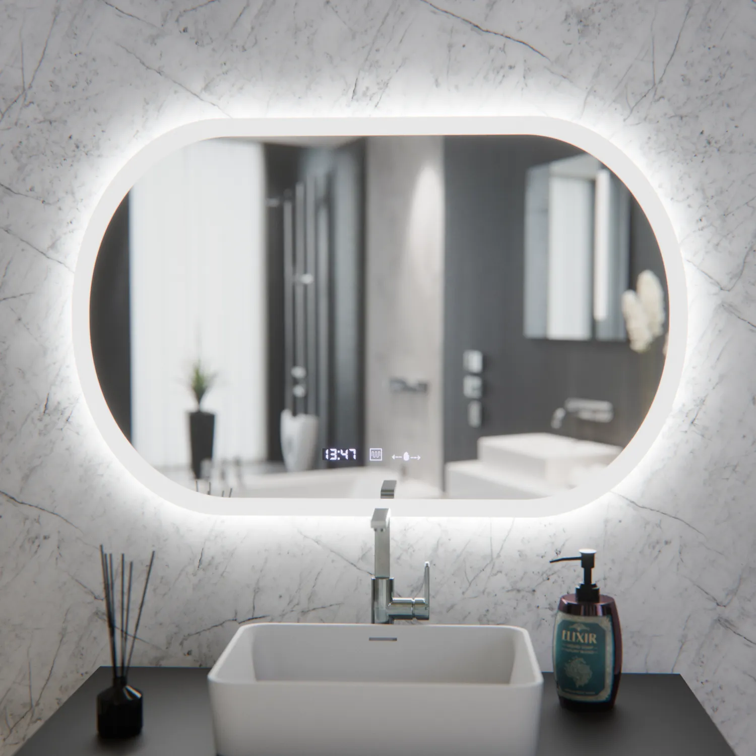 Alessandro Design Altera Marcello oglinda LED 80x50 antiaburire