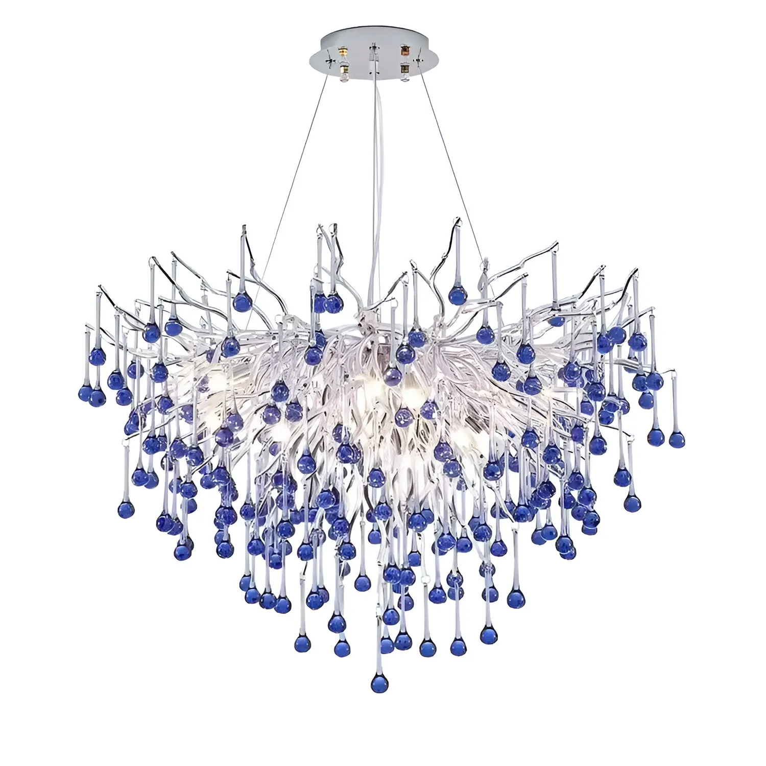 Alessandro Design CC335/400CH candelabru 40cm crom albastru
