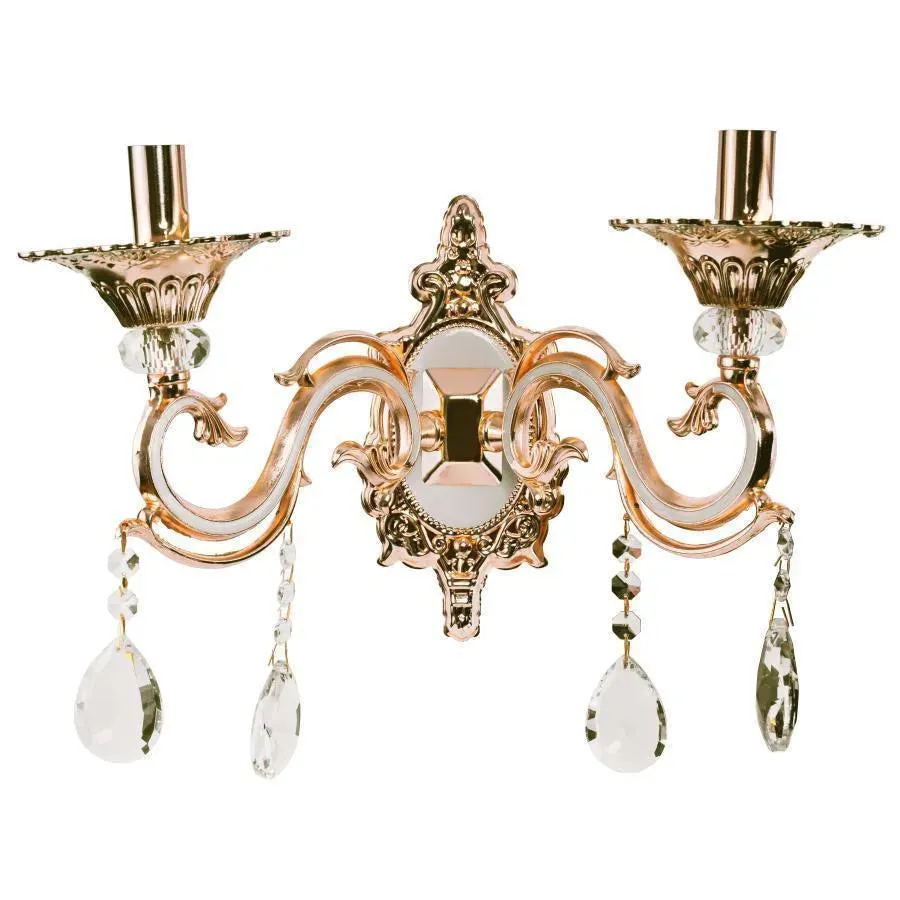 Alessandro Design Nicholas Aplica 2xE14 aur cristal