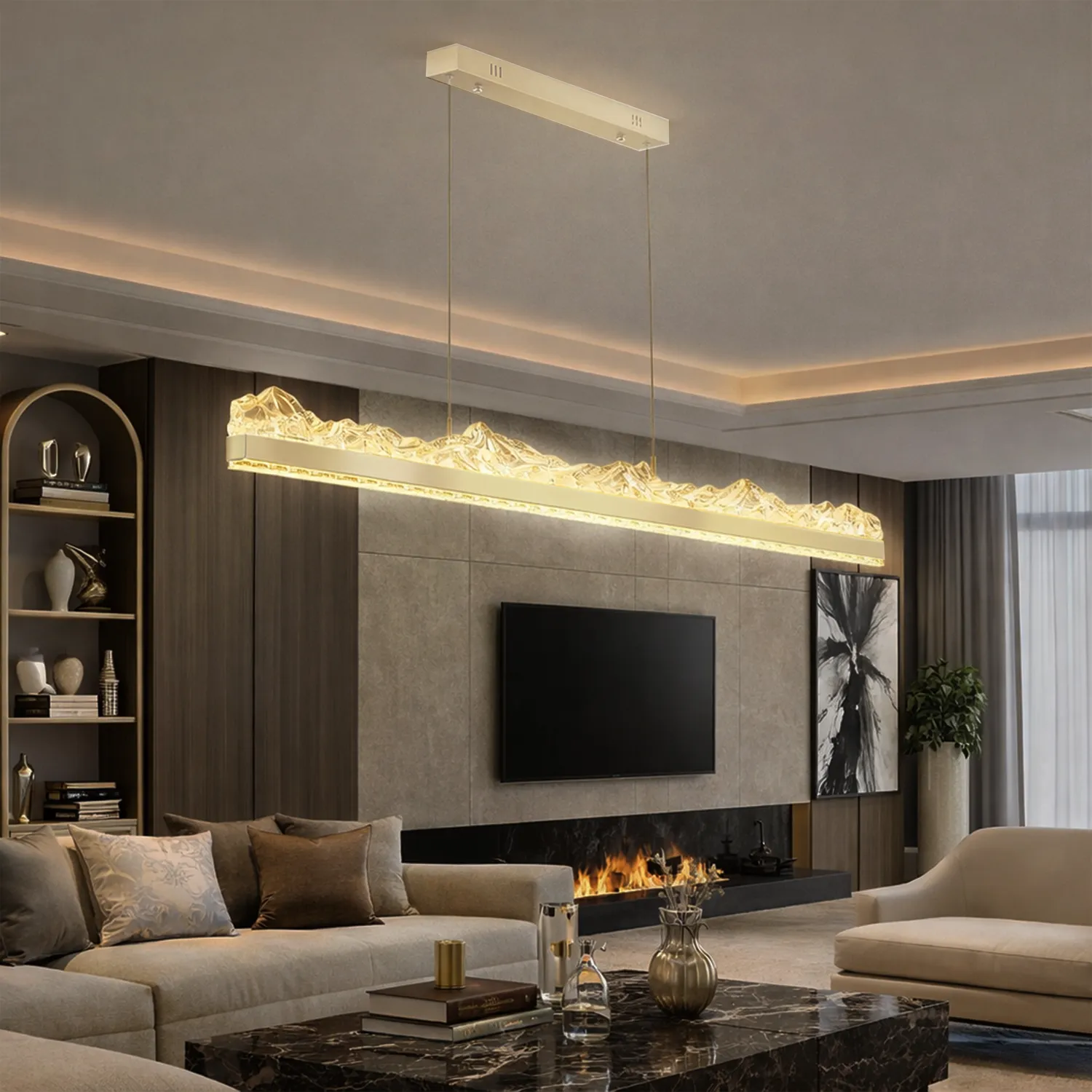 Alessandro Design Maristella lustra LED 90W aurie dimabila