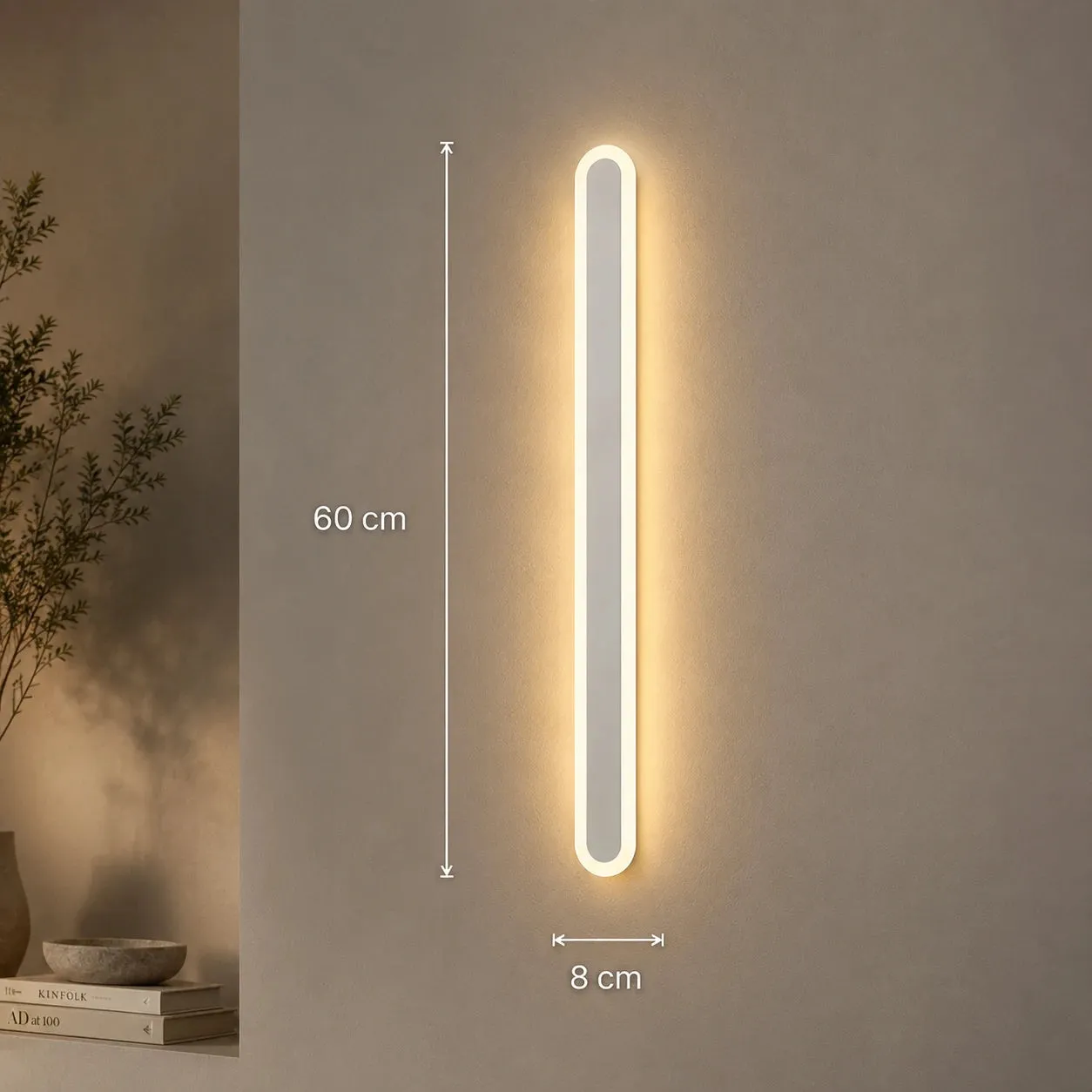 Alessandro Design Suha aplica exterior LED 60cm alba IP65
