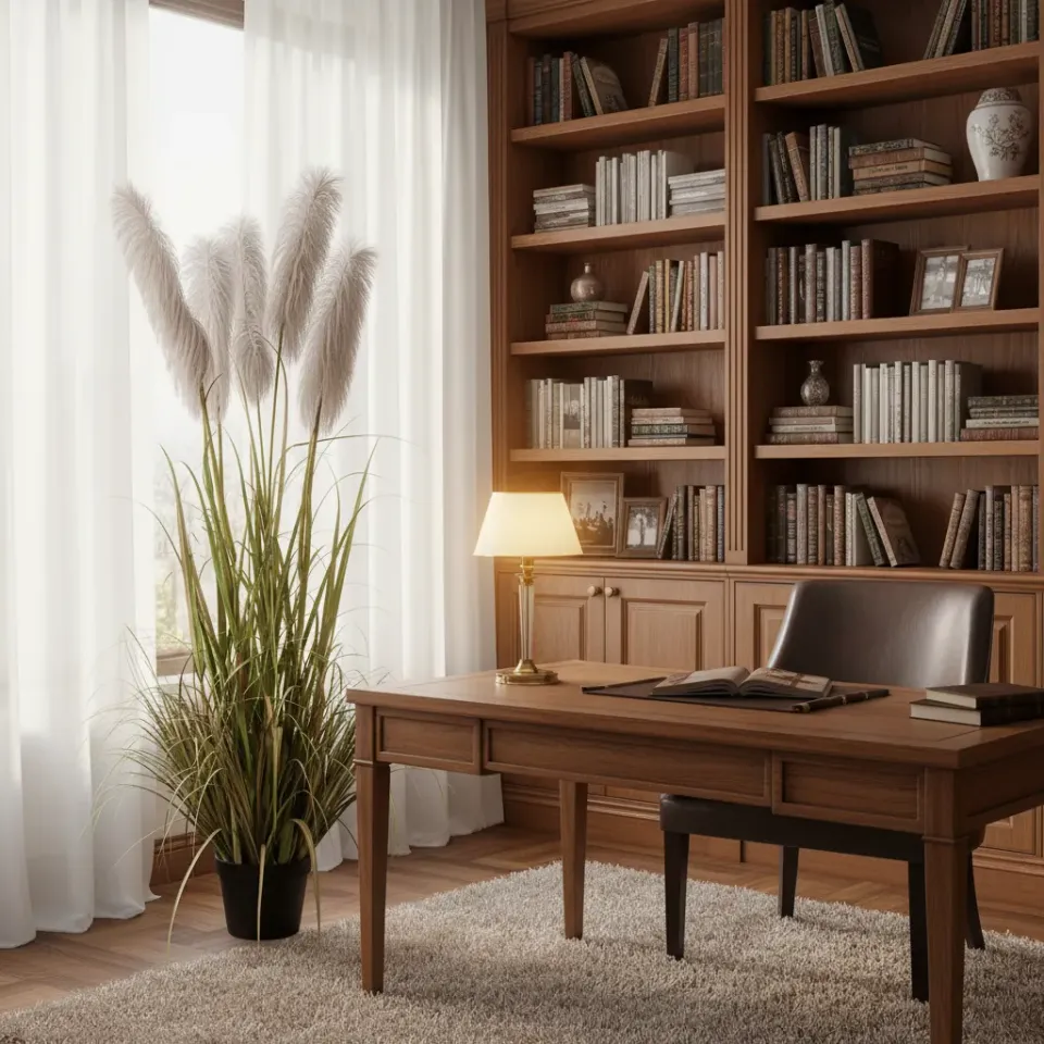Alessandro Design planta artificiala iarba 180cm 5 fire verde-gri