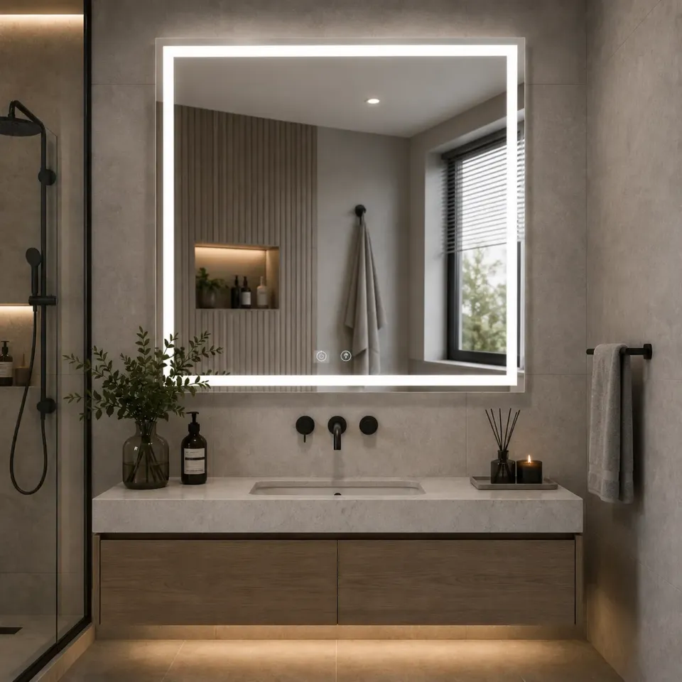 Alessandro Design WAMOSK oglinda LED 75x90cm alba senzor