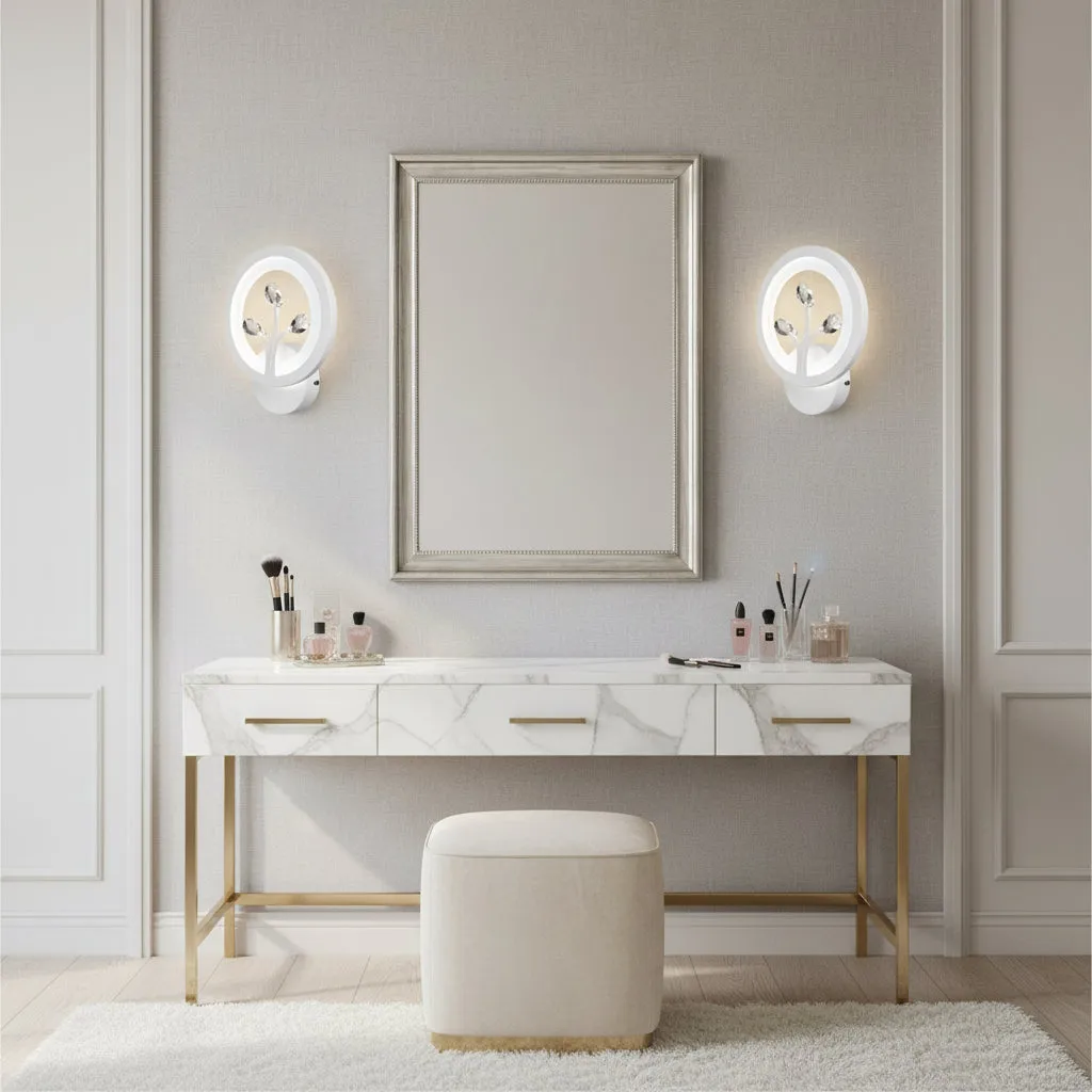 Alessandro Design Daisy aplica LED 14W alba cristal 3 culori