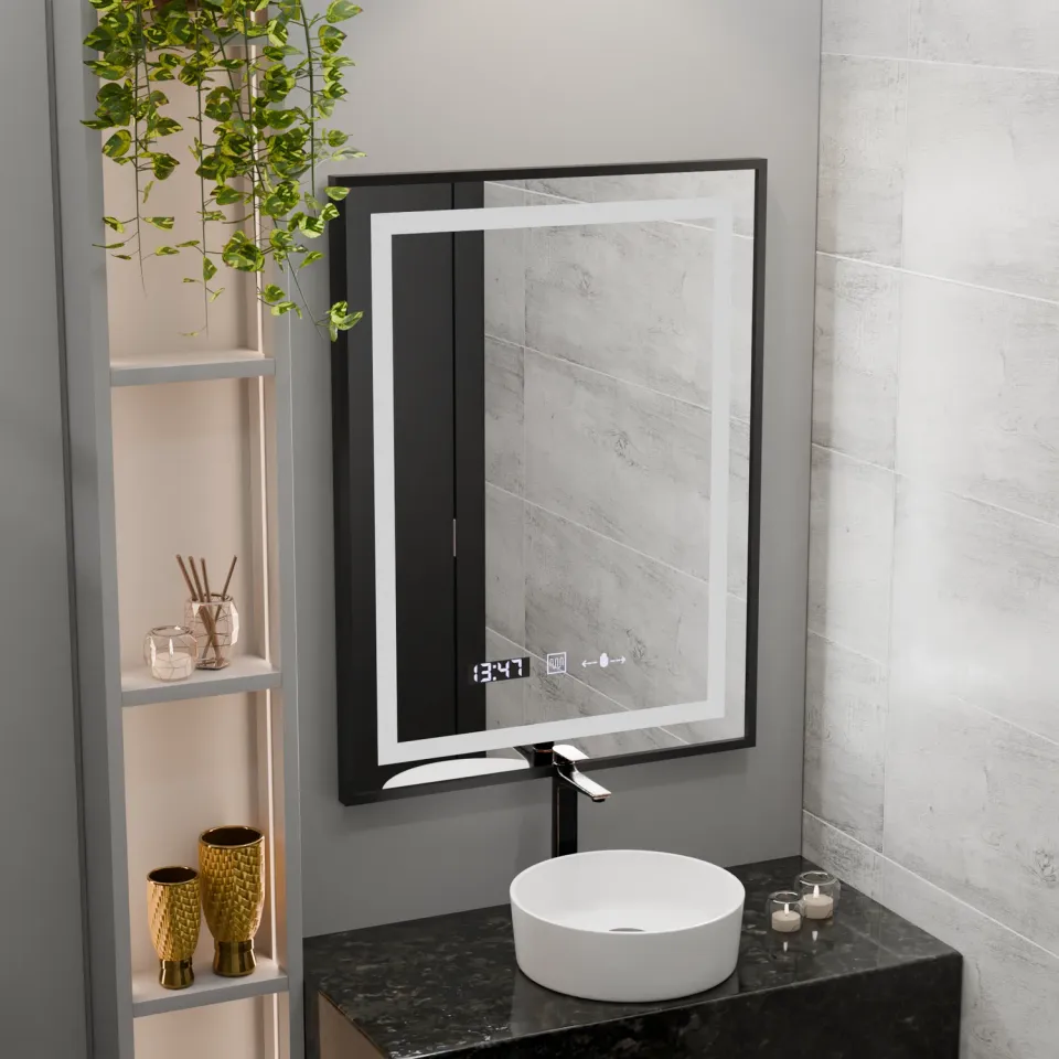 Alessandro Design Verite Majeste Noir oglinda LED 50x70 neagra