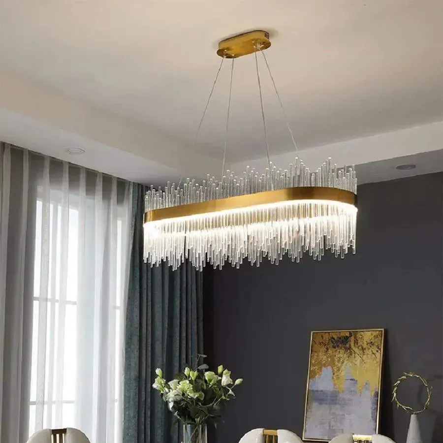Alessandro Design Simone 105W lustra LED liniara aurie