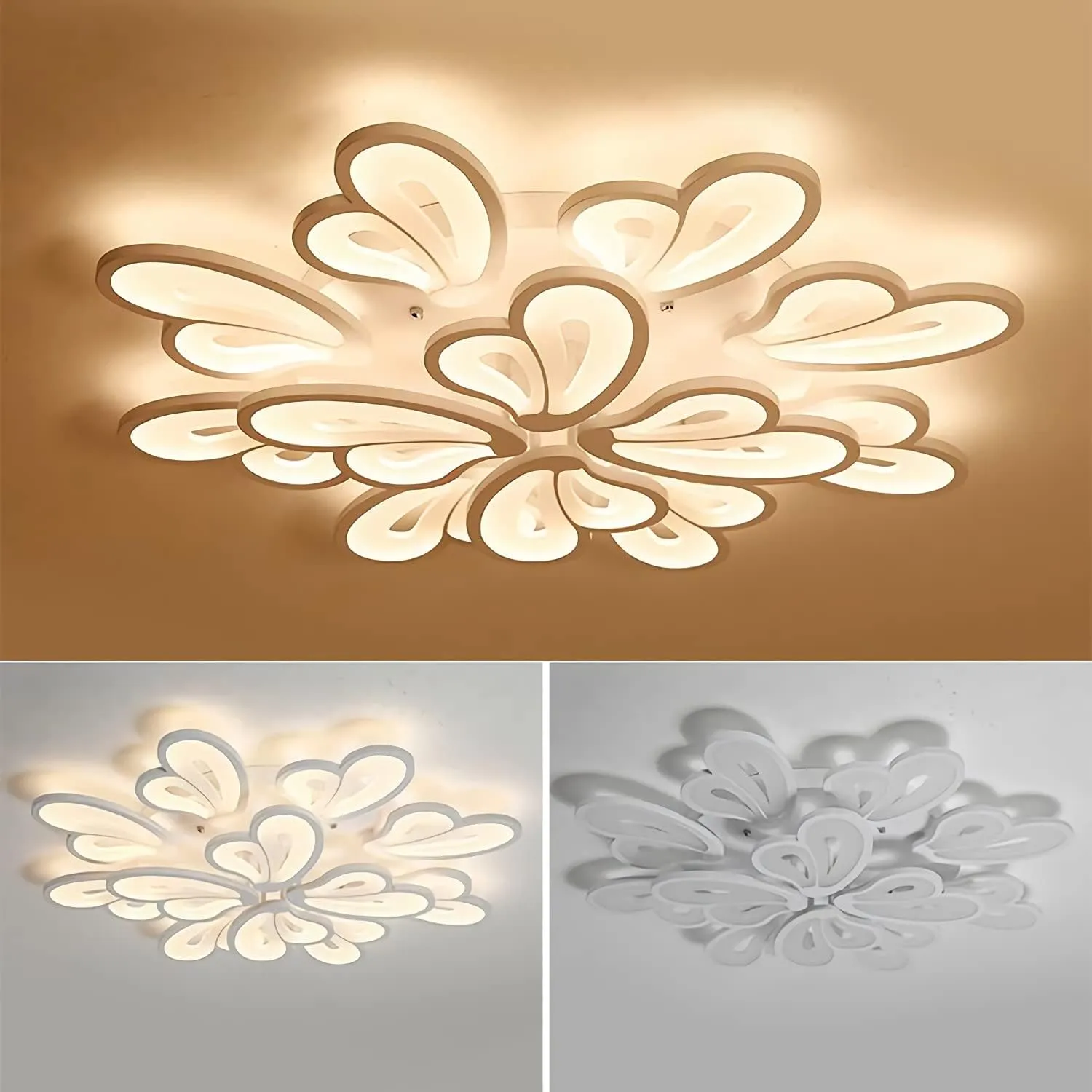 Alessandro Design Blossom lustra LED alba 146W 12 petale