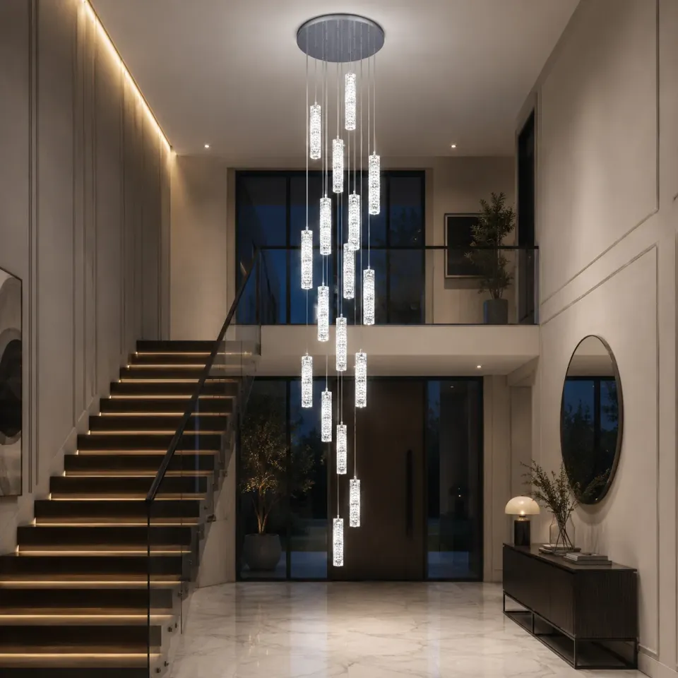 Alessandro Design Amiri lustra LED cristal crom 82W 40cm