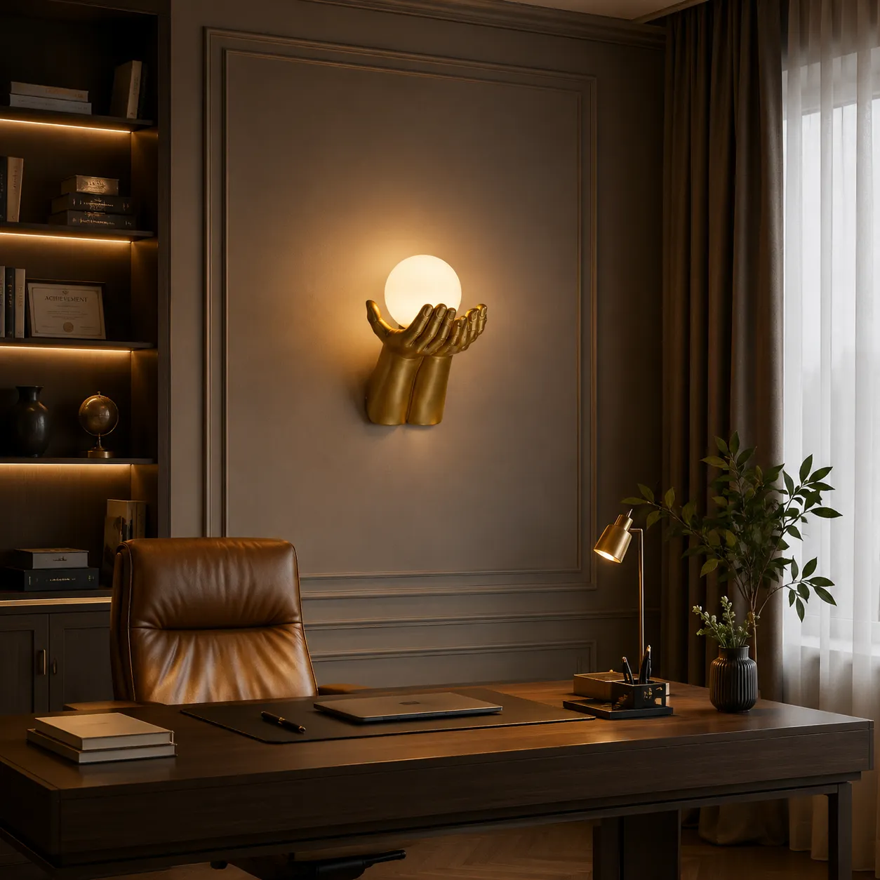 Alessandro Design Ruki aplica perete aurie G9 sticla
