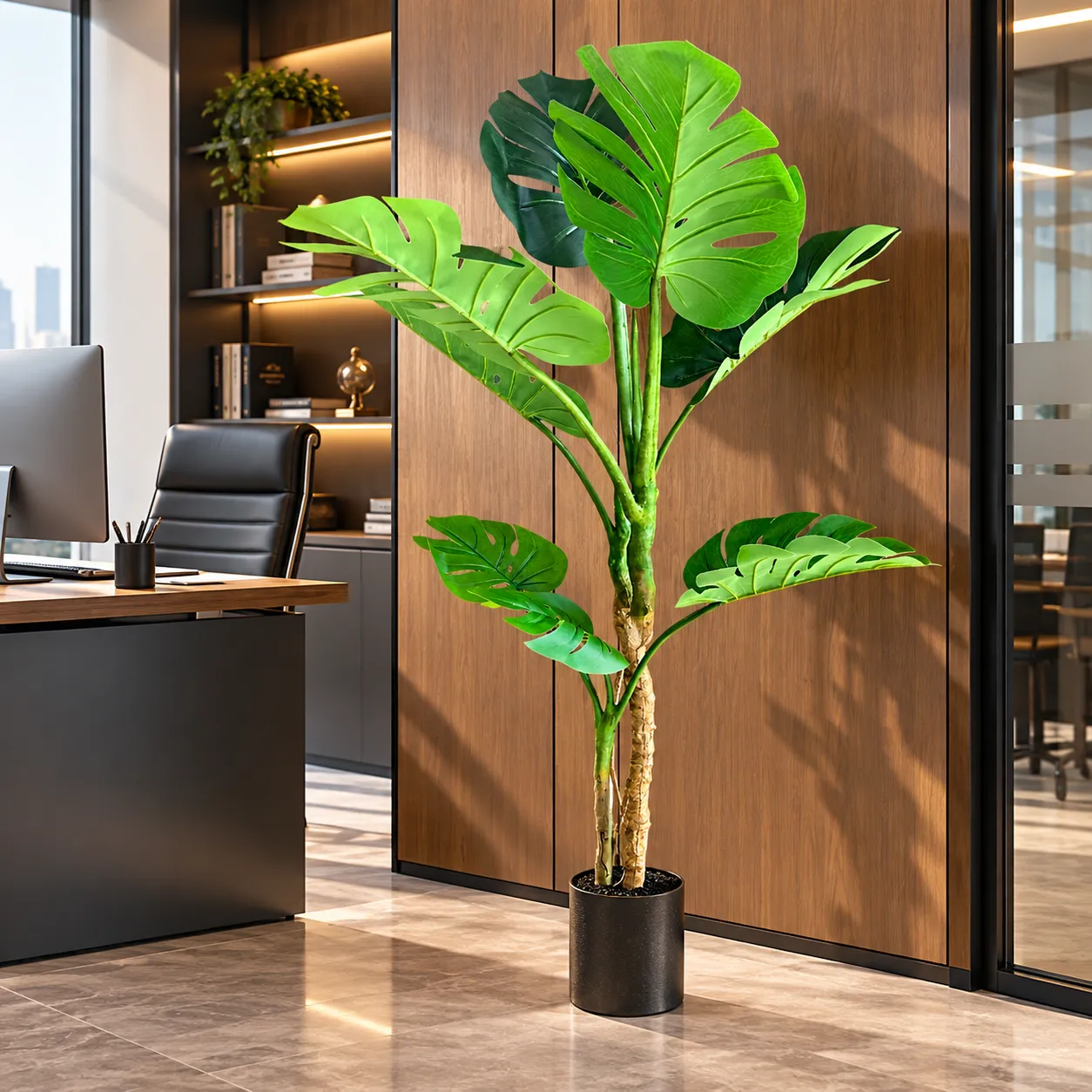 Alessandro Design Monstera planta artificiala verde 140cm