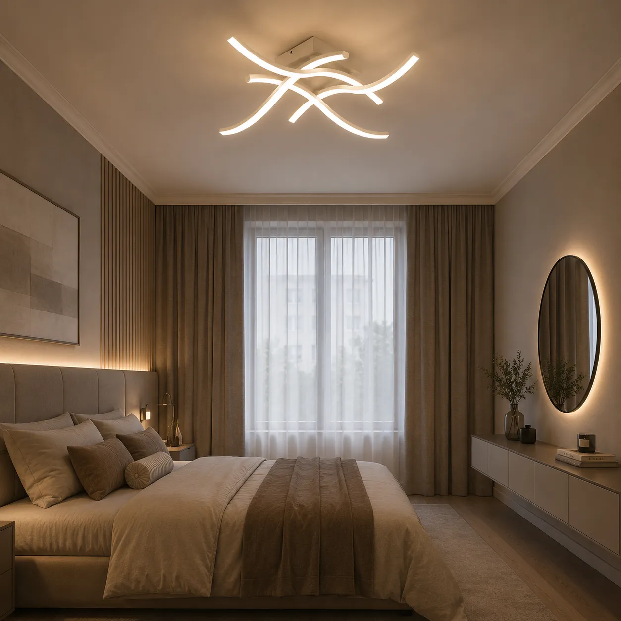 Alessandro Design ANADYR lustra LED alba cu telecomanda