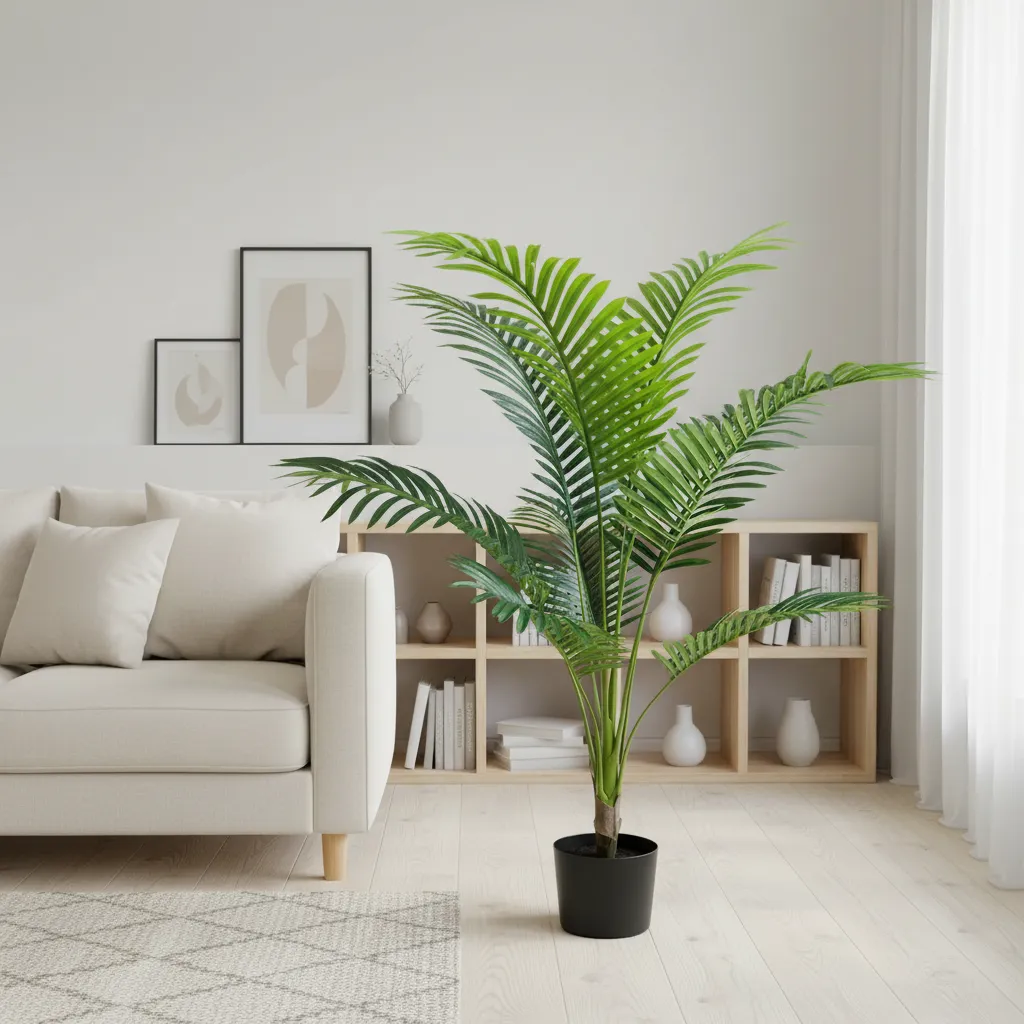 Alessandro Design Kentia Planta Artificiala 120 cm Verde Ghiveci