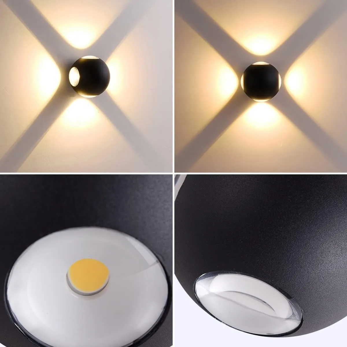 Alessandro Design AX240 Aplica LED Exterior Neagra 3000K