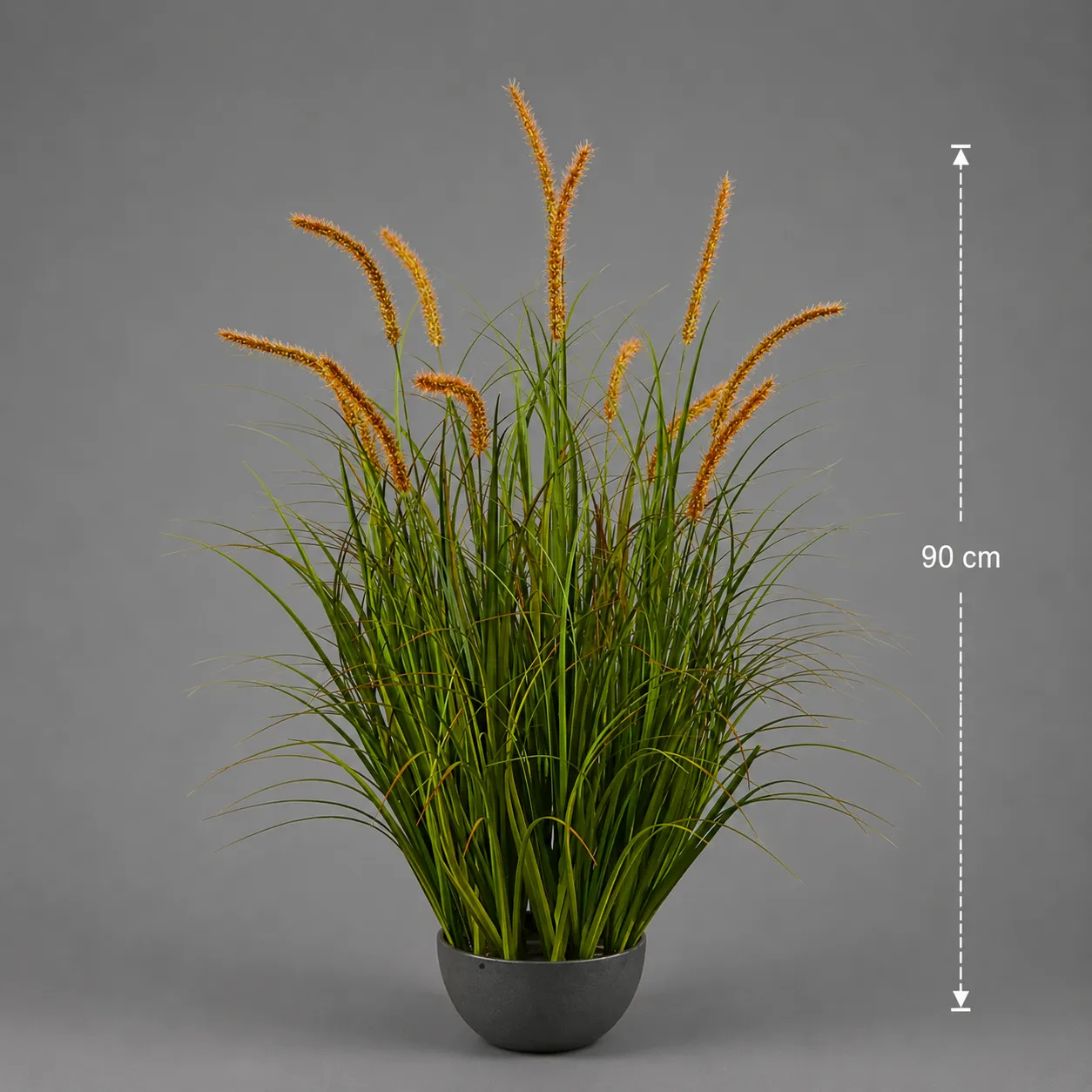 Alessandro Design Cattail planta artificiala verde 90cm 13 fire