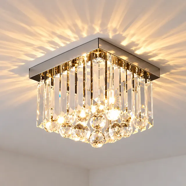 Alessandro Design MARTINEZ Linear Luxe candelabru cristal crom 4xE14