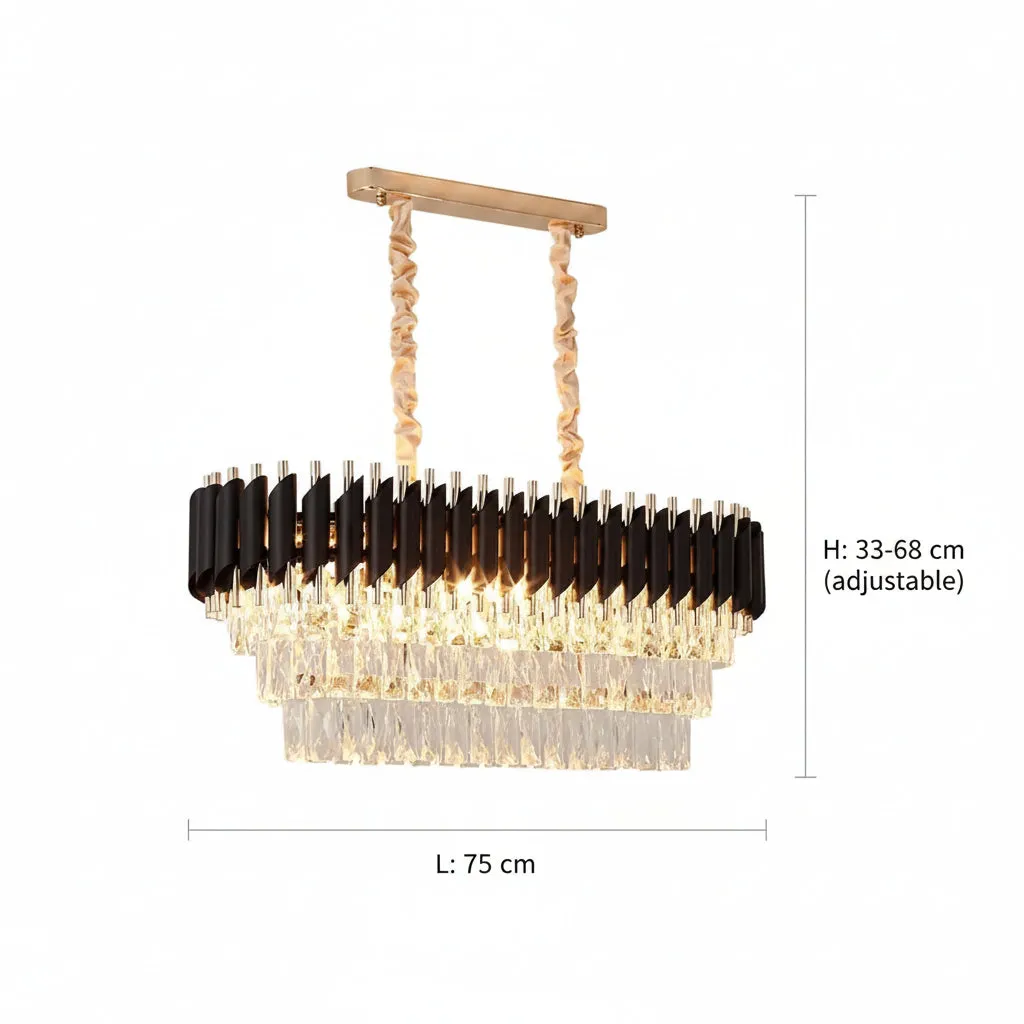 Alessandro Design Versailles Regalis 10xE14 candelabru auriu-negru