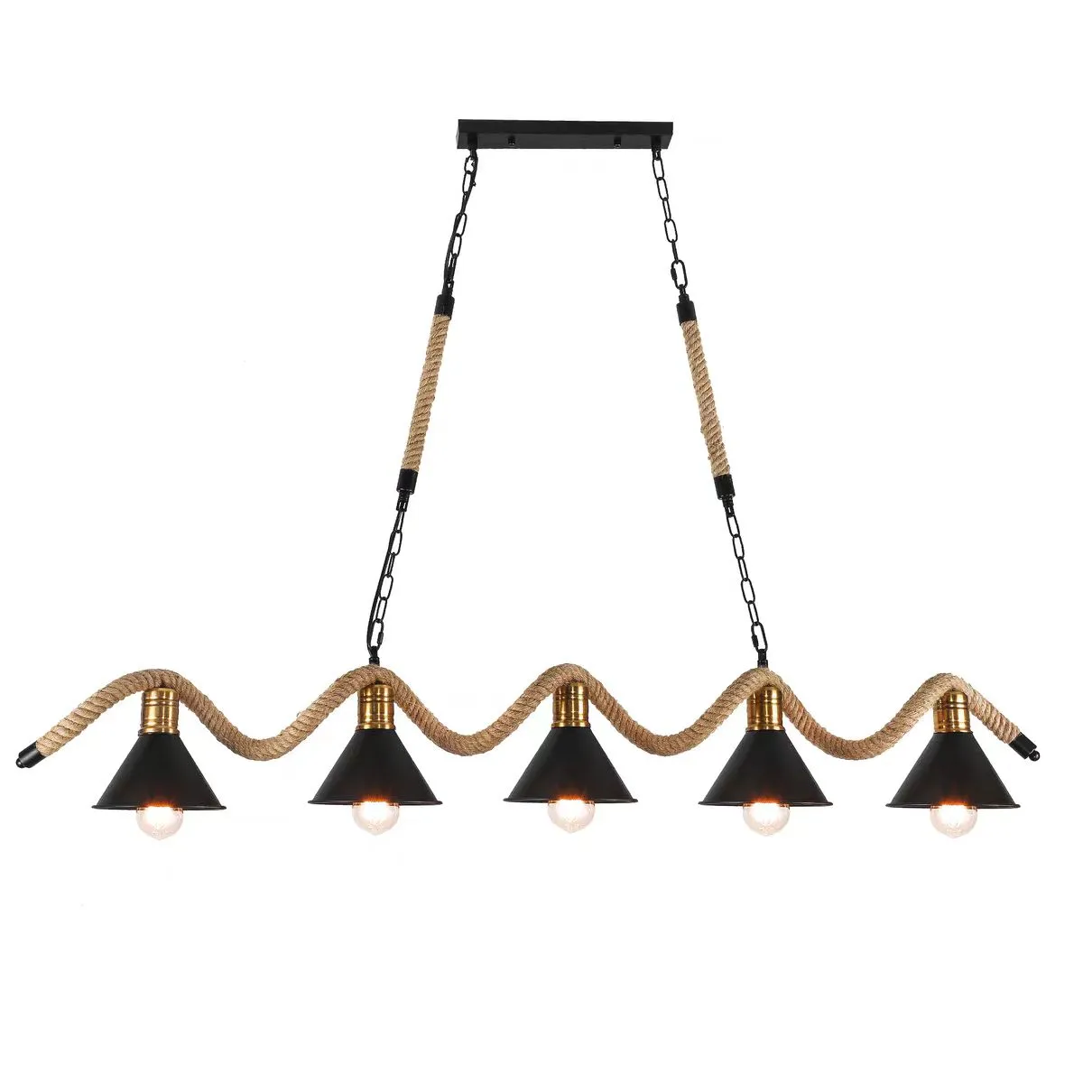 Alessandro Design LV570/5 lustra vintage 5xE27 maro