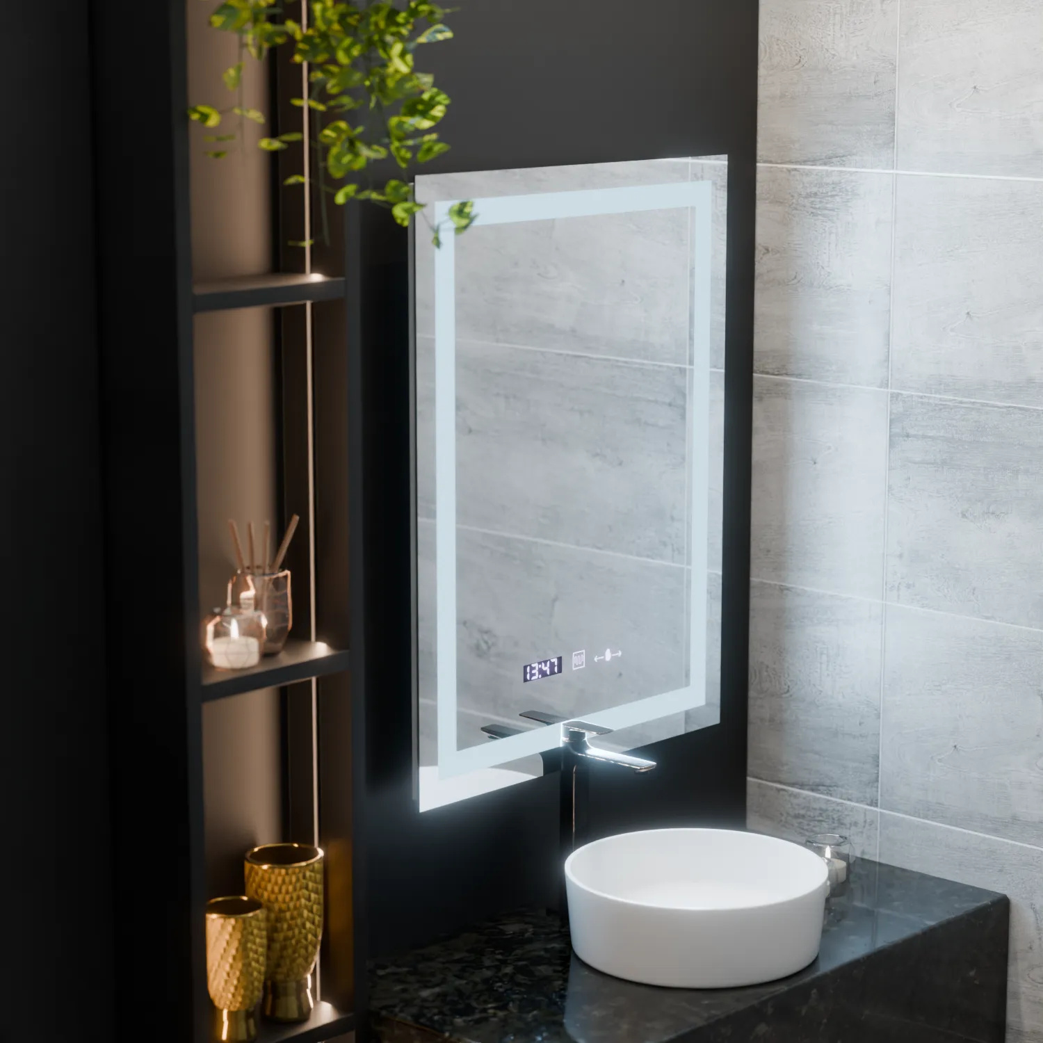 Alessandro Design Verite Marcello oglinda LED 60x80cm dezaburire