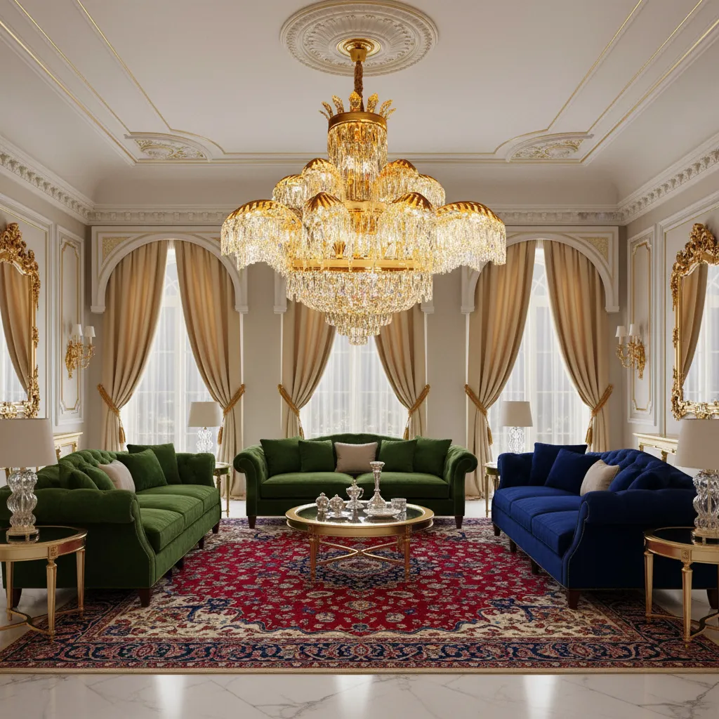 Alessandro Design PALACE Supremo 30xG9+11xE14 candelabru auriu