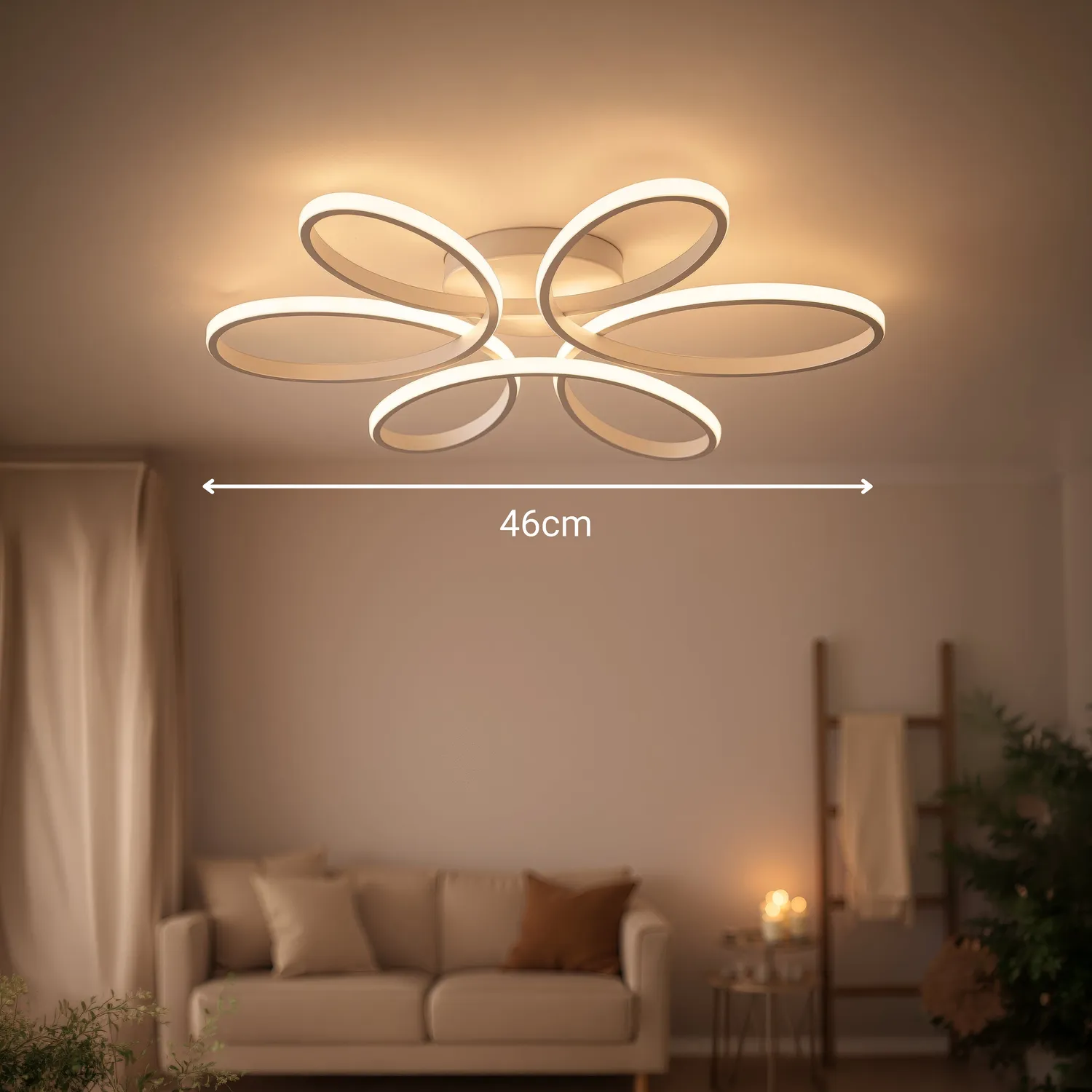 Alessandro Design Eliza lustră LED 63W albă dimabilă