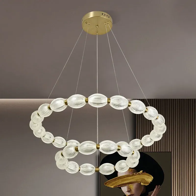 Alessandro Design FAUSTO 83W lustră suspendată aurie